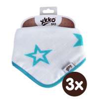 Kinderschal XKKO BMB - Turquoise Stars 3x1 St. (GH packung)