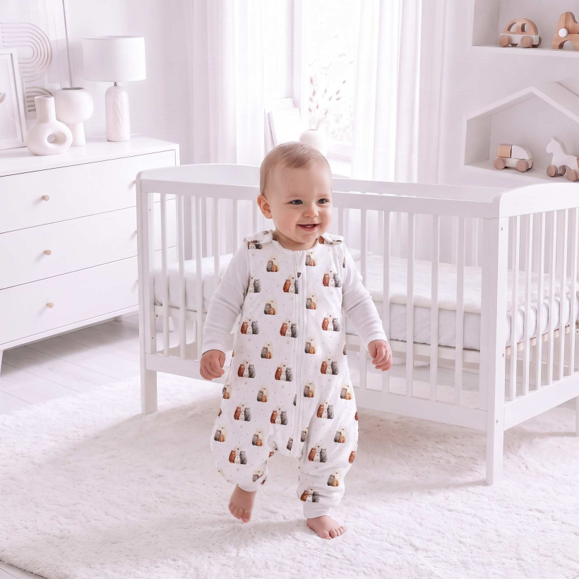 XKKO LUX Multifunktionaler Kinderschlafsack 2in1 - Bear Family