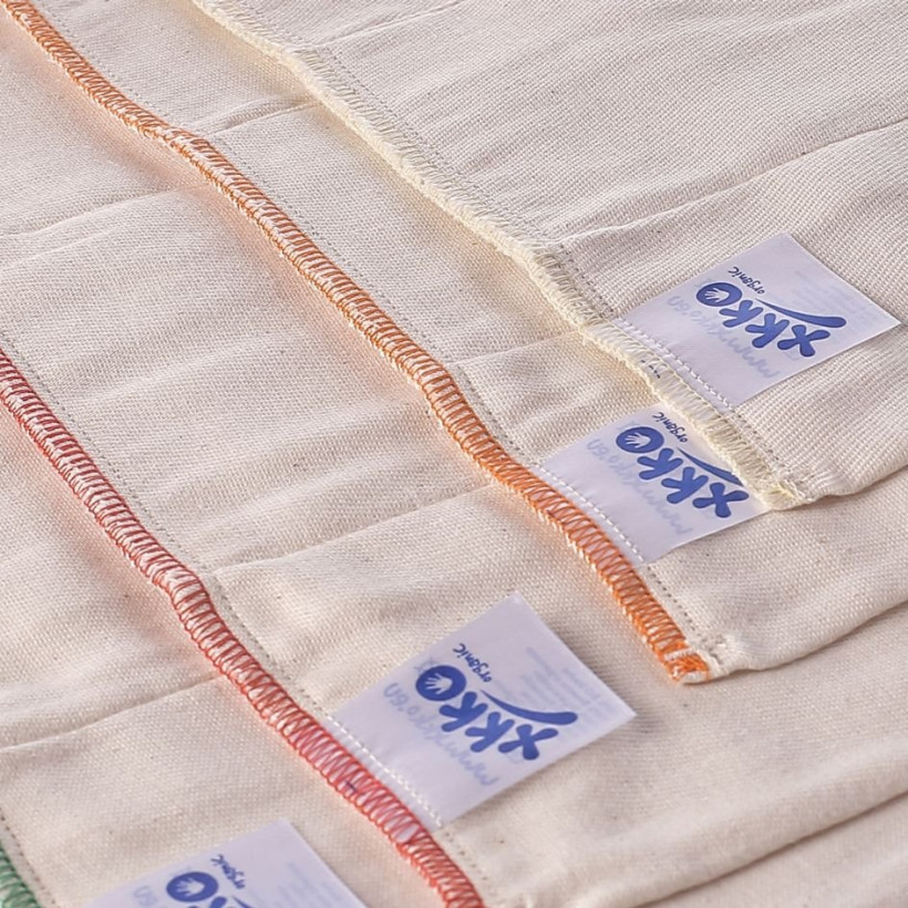 2. Qualität XKKO Organic Faltwindeln (4/8/4) - Regular Natural 10er Pack