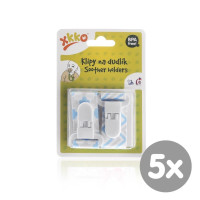 XKKO Schnuller-Clip - Scandinavian Baby Blue MIX 5x2 St. (GH pack)