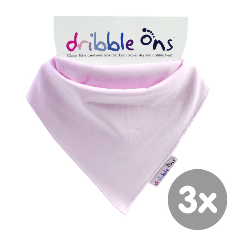 Dribble Ons Classic - Baby Pink 3x1St. (GH Packung)
