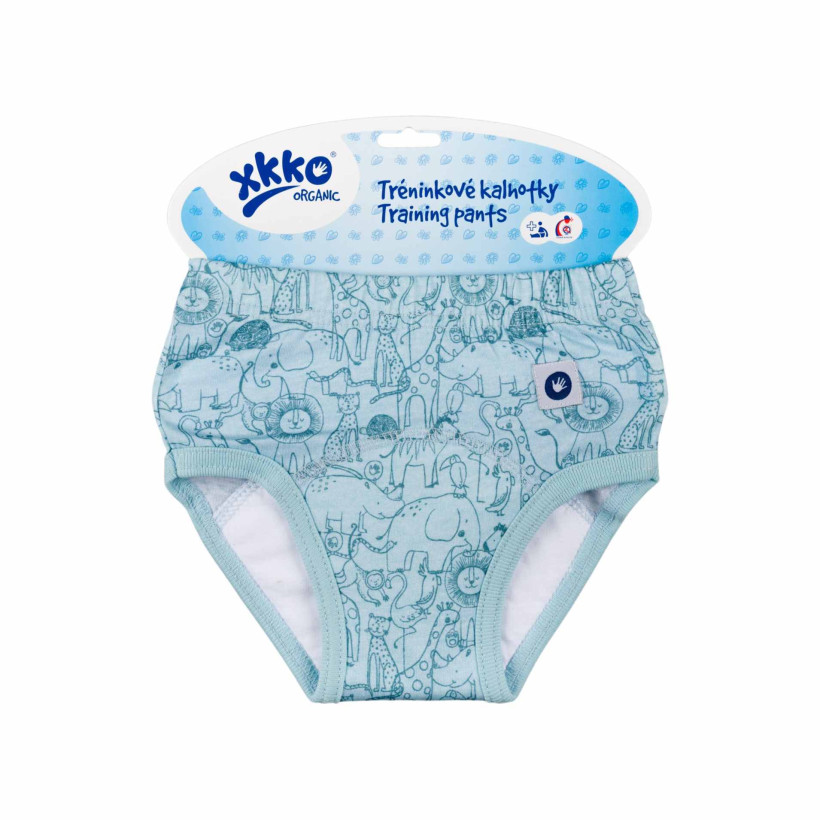 BIO Baumwolle Lernwindelhöschen XKKO Organic - Safari Mountain Spring Grösse S