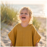 Bambus-Poncho XKKO BMB Colours - Honey Mustard