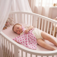 XKKO BMB Bambus-Schnuffeltuch - Little Stars Magenta
