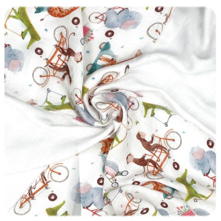 XKKO BMB Bambuswindeln 30x30 Digi - ZOO on the Road MIX  9er Pack