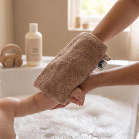 BIO baumwollefrotteewaschlappen XKKO Organic - Baby Pink 1St.