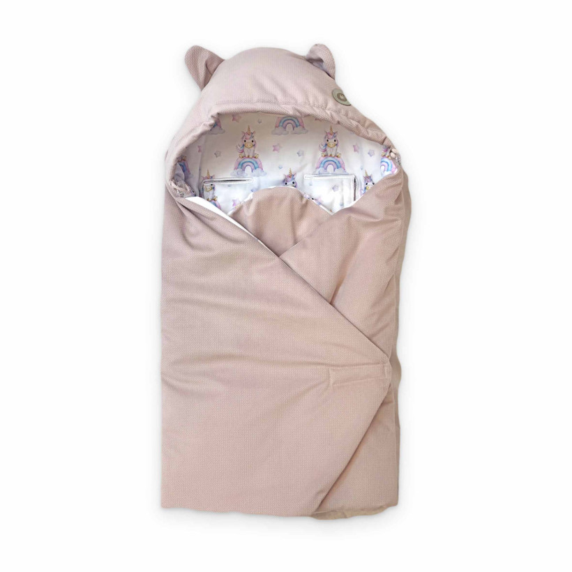 XKKO LUX Fußsack für den Auto-Kindersitz - Unicorns