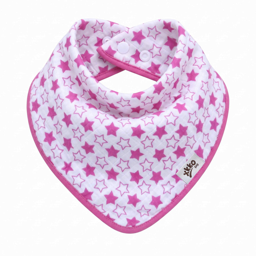 Kinderschal XKKO BMB - Little Stars Magenta 3x1 St. (GH packung)