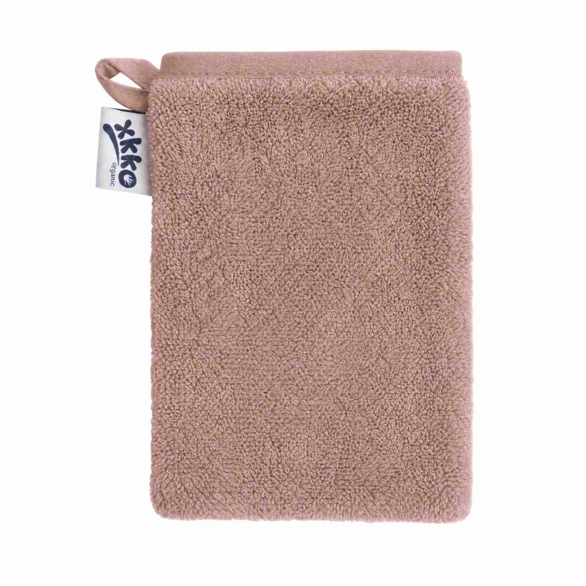 BIO baumwollefrotteewaschlappen XKKO Organic - Baby Pink 1St.