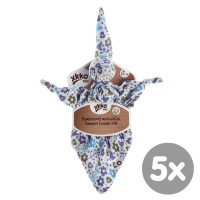 XKKO BMB Bambus-Schnuffeltuch - Flowers&Birds Boys 5x1St. (GH Packung)