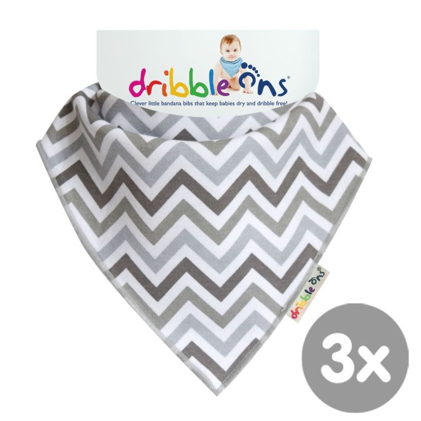 Dribble Ons Designer - Chevron 3x1St. (GH Packung)