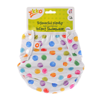 Baby-Badeslip XKKO One Size - Watercolour Polka Dots
