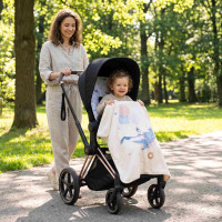 XKKO LUX Kinderwageneinlage - Sky Whale