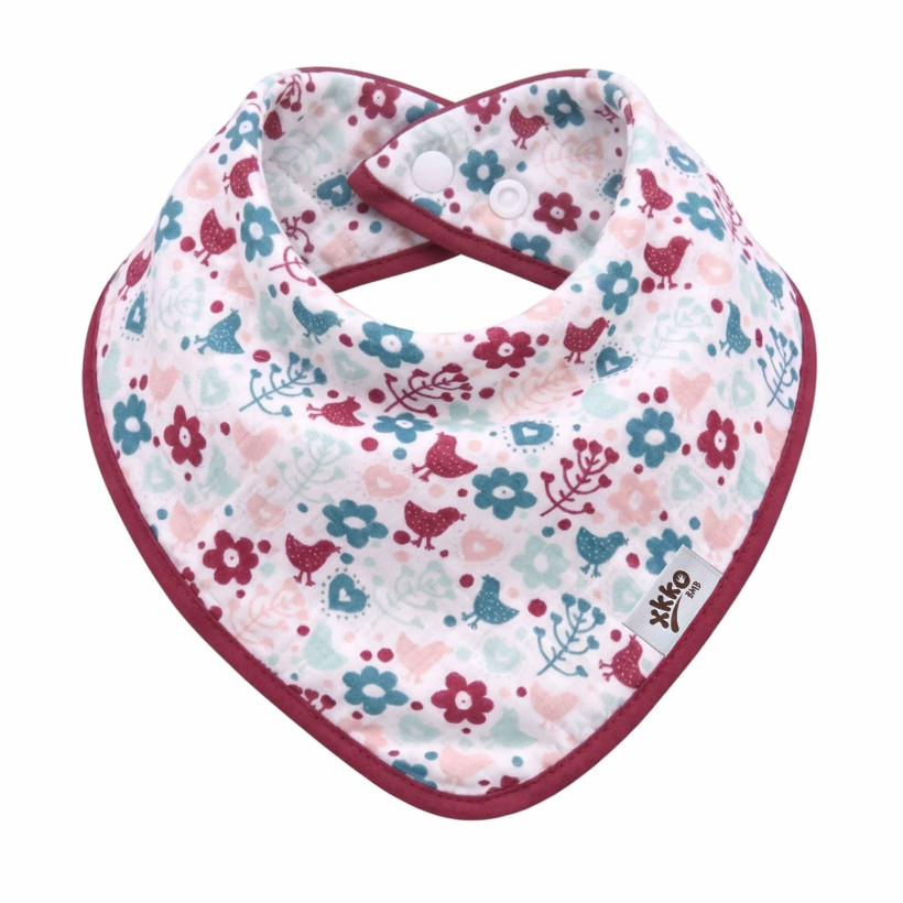 Kinderschal XKKO BMB - Flowers&Birds Girls 1St.