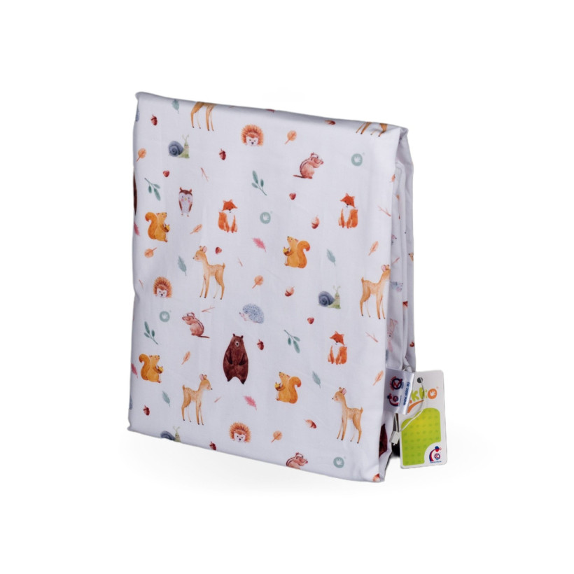 XKKO LUX Bettwäsche für Kinderbetten 120x90cm - Wild Forest + Set Kinderbettdecke (Decke und Kissen)