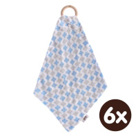 XKKO BMB Beissring mit Windel - Baby Blue Cross 6x1er Pack (GH Pack)