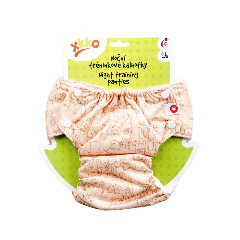 XKKO Nachttrainingshöschen - Safari Honey Mustard Grösse XL