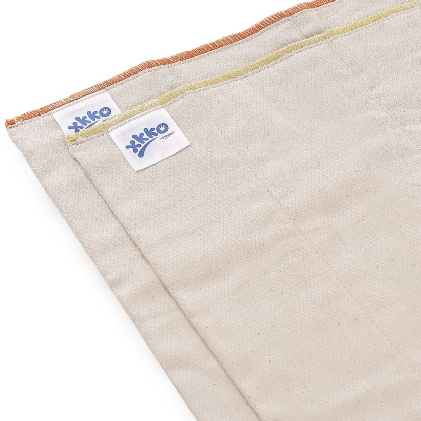 XKKO Organic Faltwindeln (4/6/4) - BirdEye Newborn Natural 6x6er Pack (GH packung)