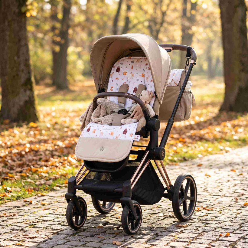 XKKO LUX Kinderwageneinlage - Wild Forest