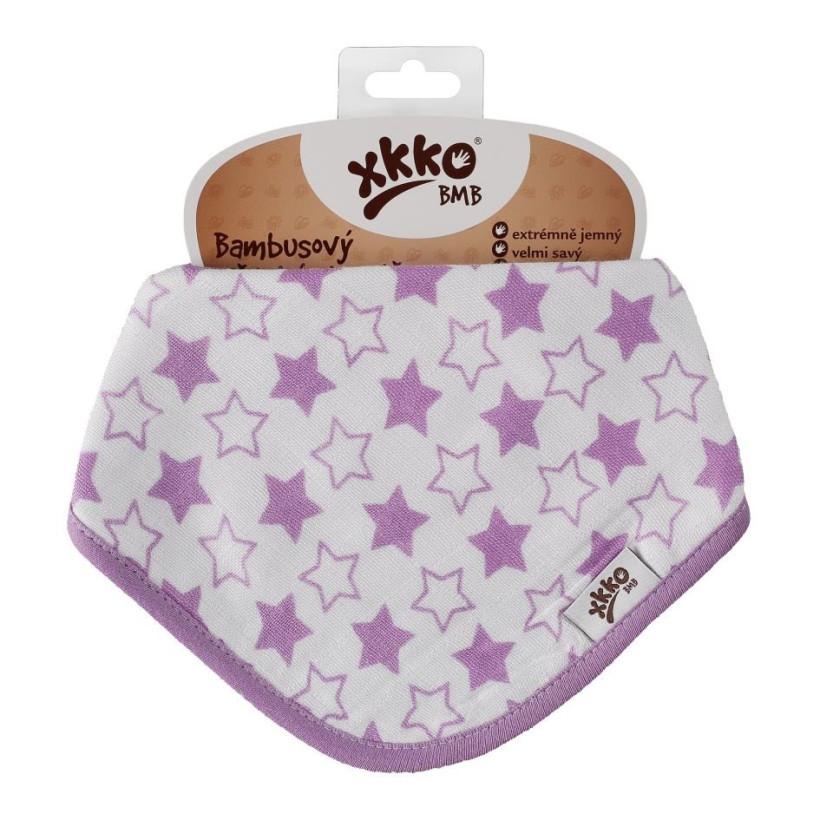 Kinderschal XKKO BMB - Little Stars Lilac 3x1 St. (GH packung)