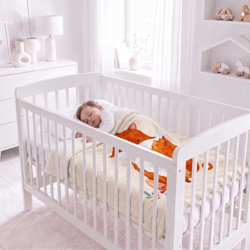 Spanische Babydecke XKKO LUX 75x100 - Fox