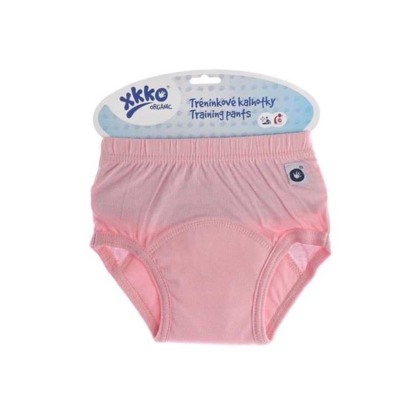 BIO Baumwolle Lernwindelhöschen XKKO Organic - Baby Pink Grösse L