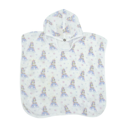 Bambus-Poncho XKKO BMB Digi - Unicorns