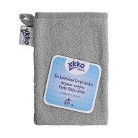 BIO baumwollefrotteewaschlappen XKKO Organic - Silver 5x1St. (GH pack.)