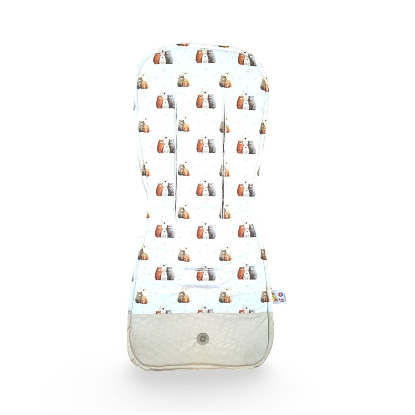 XKKO LUX Kinderwageneinlage - Bear Family