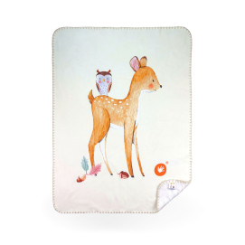 Spanische Babydecke XKKO LUX 75x100 - Deer