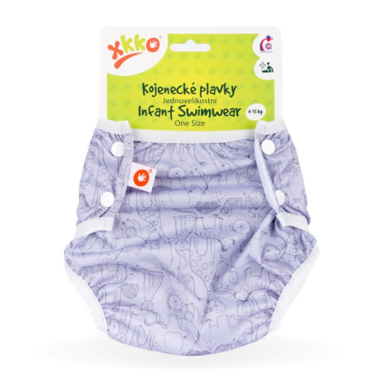 Baby-Badeslip XKKO One Size - Safari Lavender Aura