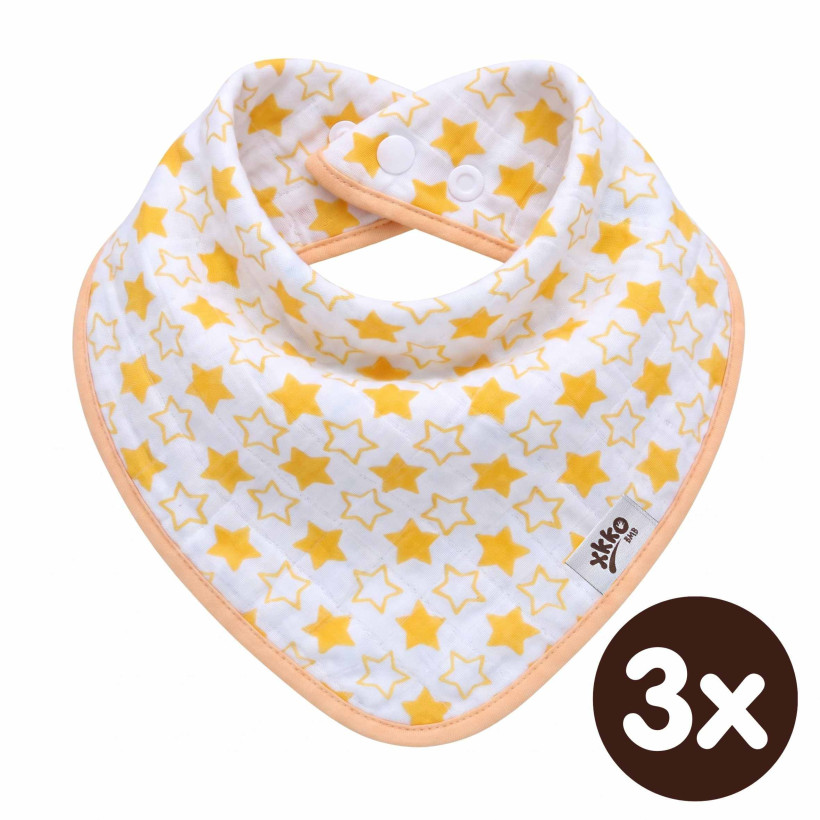 Kinderschal XKKO BMB - Little Stars Orange 3x1 St. (GH packung)