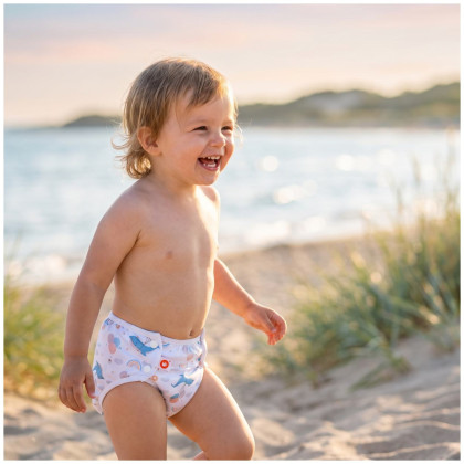 Baby-Badeslip XKKO One Size - Sky Whale