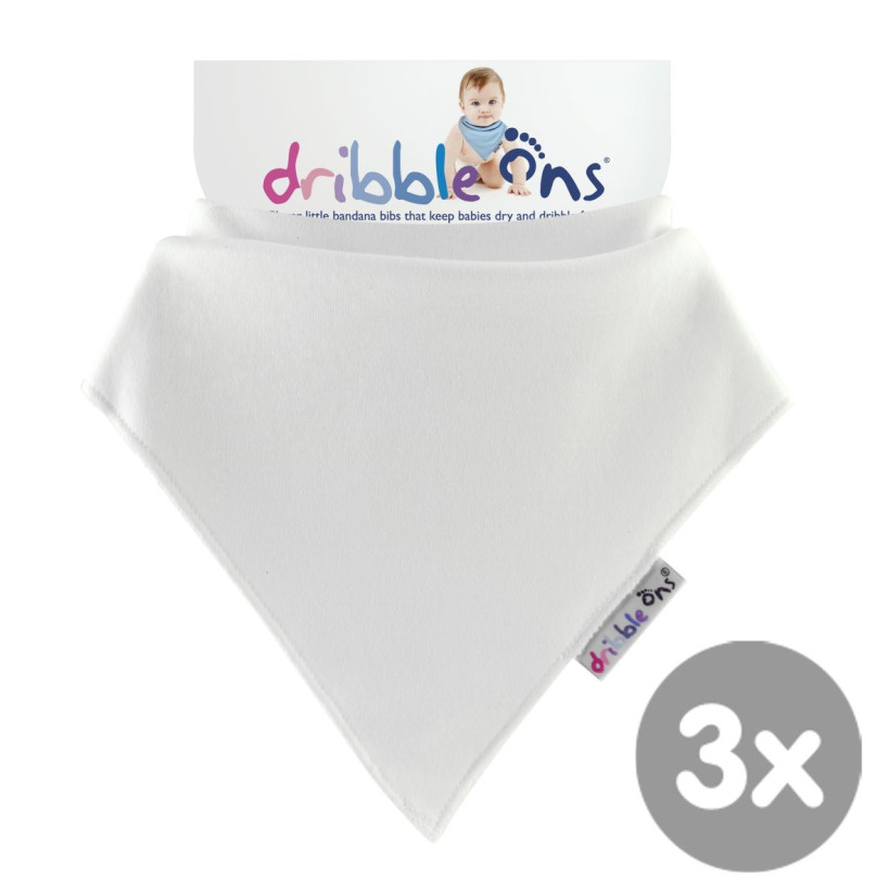 Dribble Ons Classic - White 3x1St. (GH Packung)