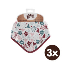 Kinderschal XKKO BMB - Flowers&Birds Girls 3x1 St. (GH packung)