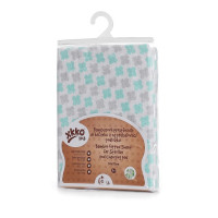 XKKO BMB 50x70 Spannbezug für Wickelauflage oder Kinderwagen - Mint Cross 5x1St. (GH packung)