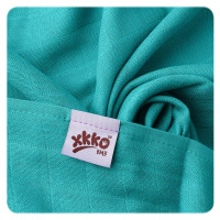 XKKO BMB Musselin Bambuswindeln 70x70 - Turquoise 10x3er Pack (GH packung)