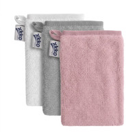BIO baumwollefrotteewaschlappen XKKO Organic - Baby Pink MIX