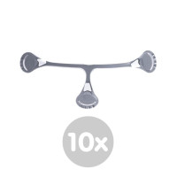 Snappi Original Windelklammern by XKKO - Grey 10x1St. (GH Pack)