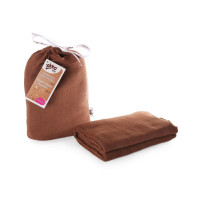 XKKO BMB Bambus Musselinwickeltuch 120x120 - Milk Choco 1 St.