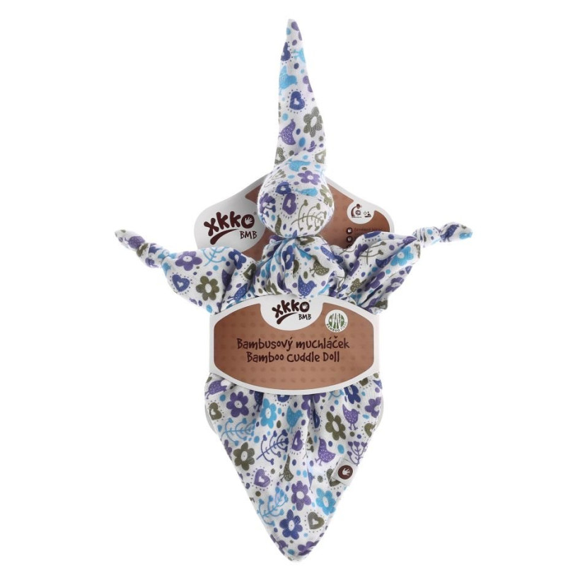 XKKO BMB Bambus-Schnuffeltuch - Flowers&Birds Boys 5x1St. (GH Packung)