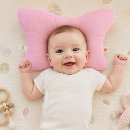 XKKO BMB Kissen aus Bambus Musselin - Baby Pink 1St.