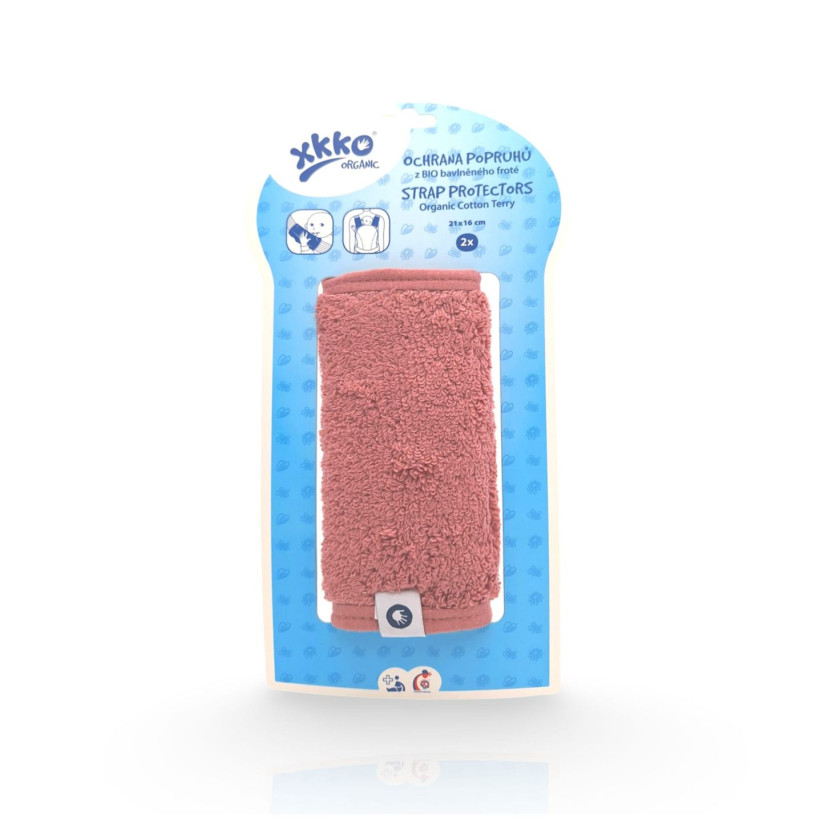 Schutz für die Gurte der Trage oder des Kindersitzes XKKO Organic – Mesa Rose
