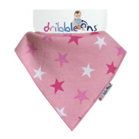 Dribble Ons Designer - Pink Stars 3x1St. (GH Packung)