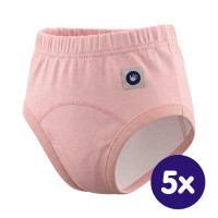 BIO Baumwolle Lernwindelhöschen XKKO Organic - Baby Pink 5x1St. (GH Packung)
