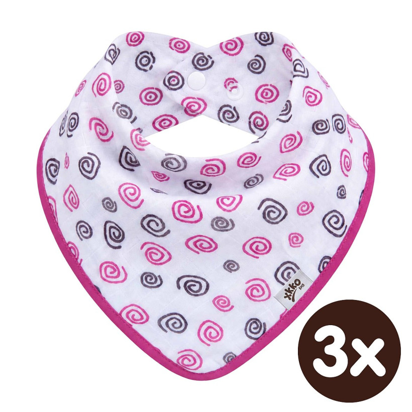Kinderschal XKKO BMB - Magenta Spirals 3x1 St. (GH packung)