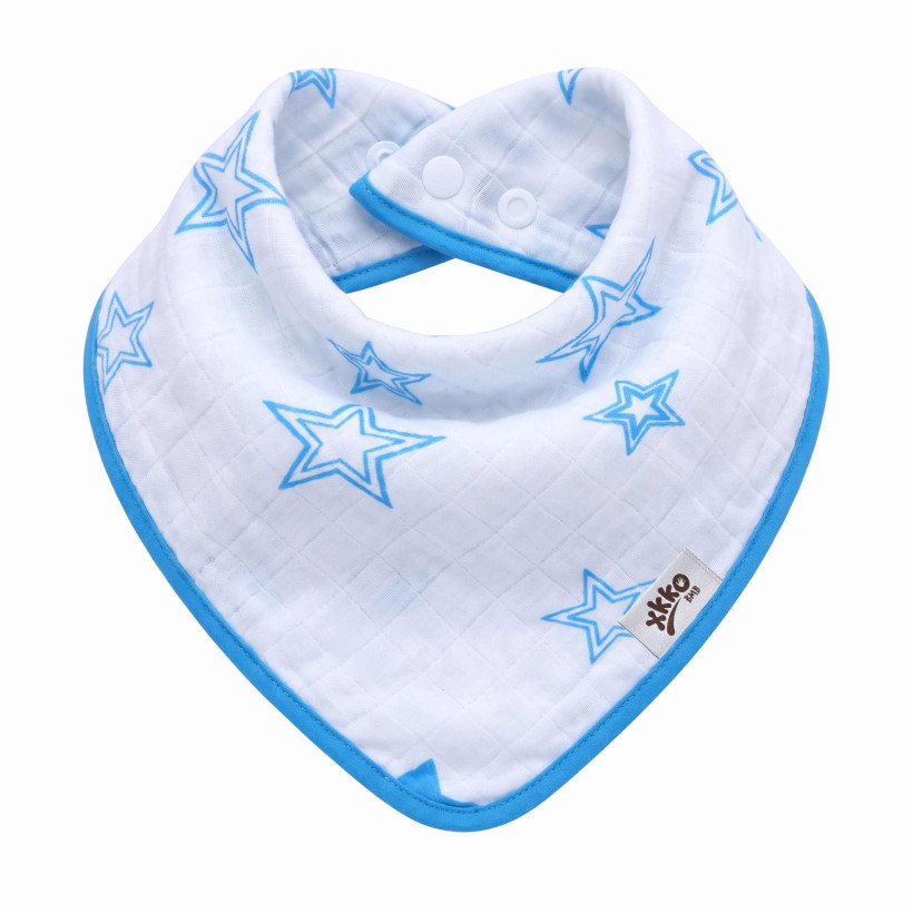 Kinderschal XKKO BMB - Cyan Stars 3x1 St. (GH packung)