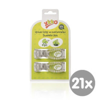 XKKO Klammer an Kinderwagen - Clear Water 21x2 St. (GH Packung)
