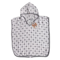 Bambus-Poncho XKKO BMB - Silver Little Stars Grosse 1