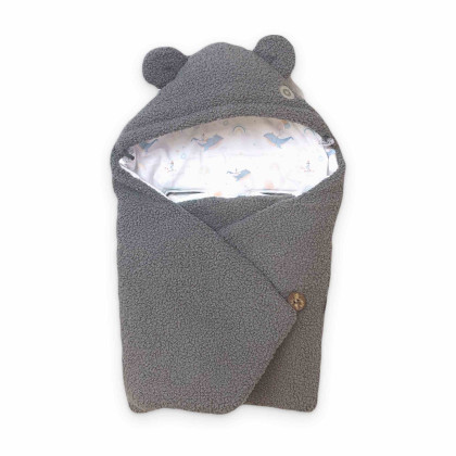 XKKO LUX Winter Fußsack für den Auto-Kindersitz - Sky Whale
